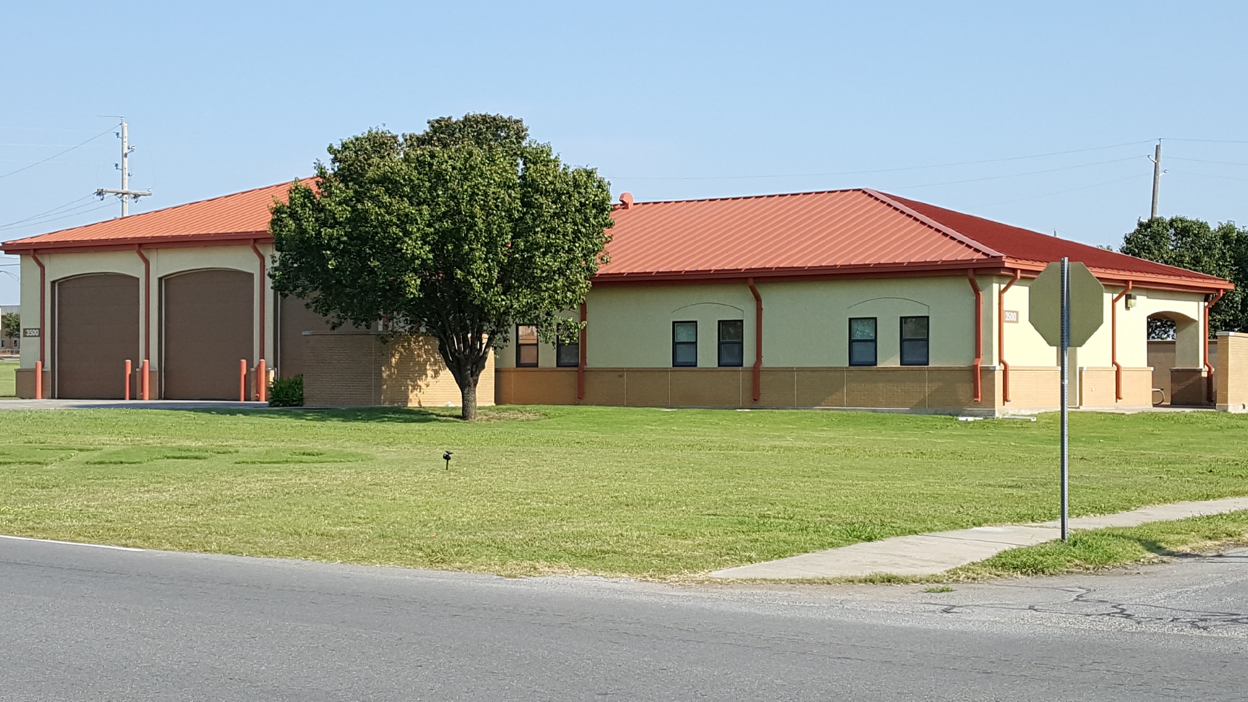 Municipal fire station built by Clear Creek Developments in Southwest Oklahoma